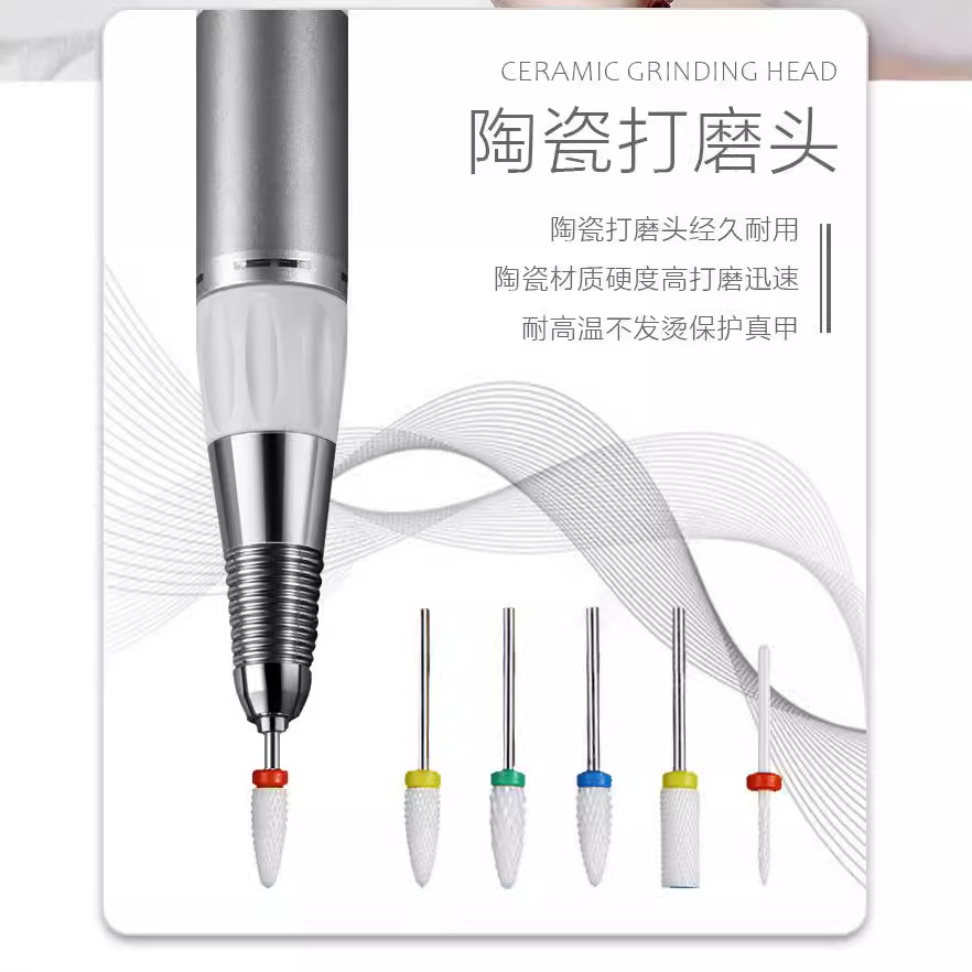 Cabeza de molienda de cerámica de uñas sola bala de maíz cilíndrica en forma de cohete clavo accesorios de la máquina de molienda eléctrica cabeza de molienda