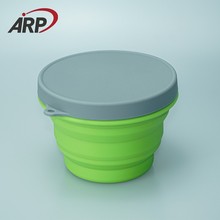 户外便携硅胶折叠碗 旅行便携保鲜碗工厂现货批发（加拍专用链接