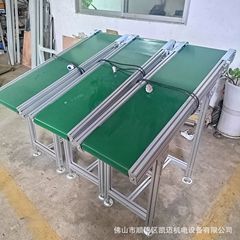 射出成形機の登坂線ベルト輸送ラインのアルミニウム合金小型ベルト輸送機の訪問測定設置