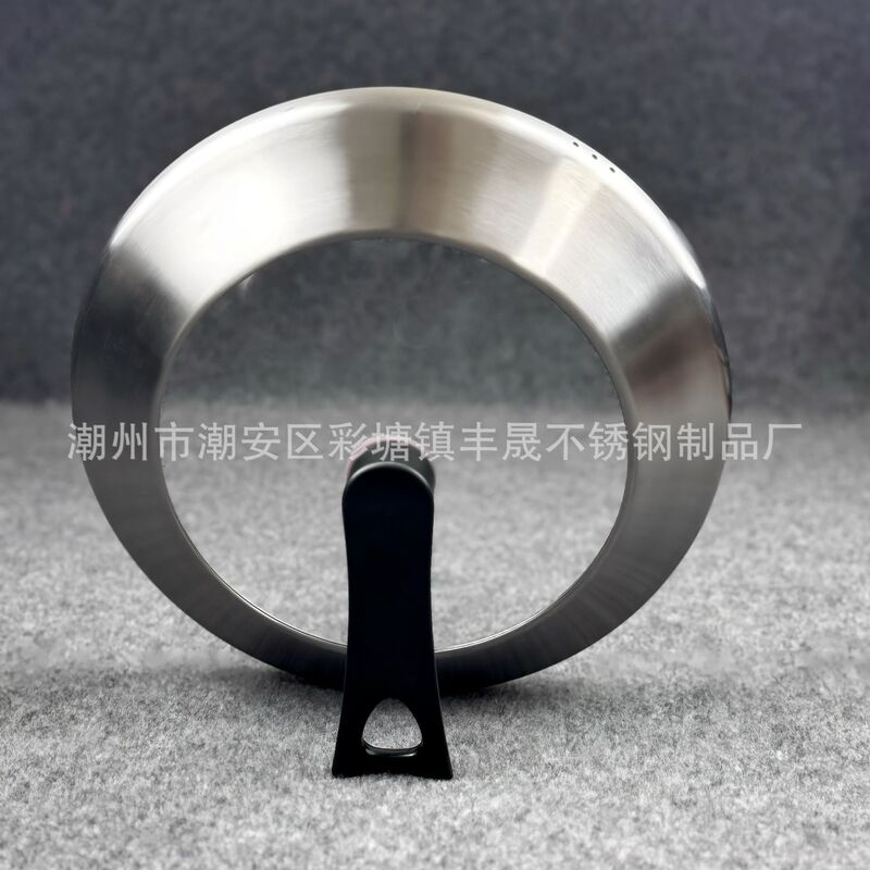 Factory Direct Sales Food-Grade Stainless Steel Lid Visible Small Waist Lid 30-38cm Recommended by the Shopkeeper Hot Sale