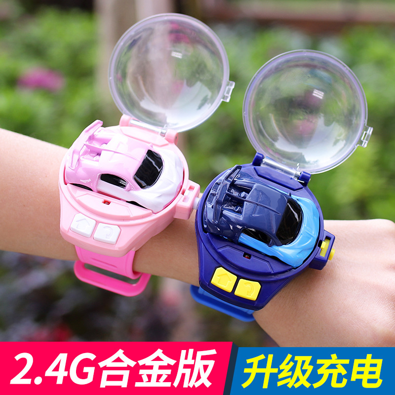 TikTok Internet Popular Toy Watch Remote Control Car Electric Mini Car Children Boys Girls Friends Birthday Gift