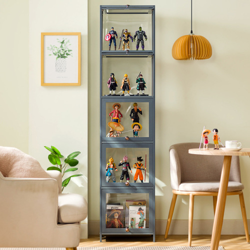 Trojan figure display cabinet acrylic Lego display rack non-glass cosmetics shelf home display cabinet