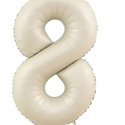 40 pulgadas digital de papel de aluminio globo vintage color leche blanco caramelo chocolate atmósfera globo decorativo