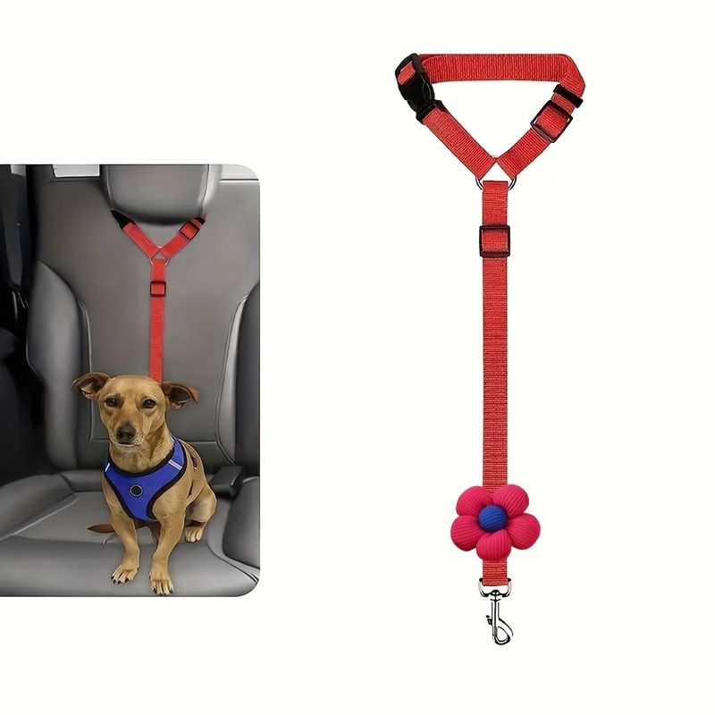 ペット用品 車用安全リード リング 犬用ロープ 猫用ロープ 車用ヘッドレスト 格納式牽引ロープ|undefined