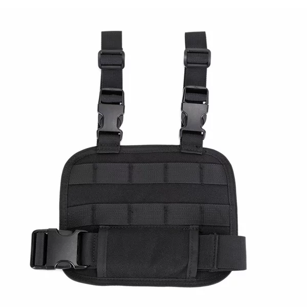 Outdoor tactical module leg hanging board CS military fan portable clip bag molle leg hanging gun holster leggings hanging bag
