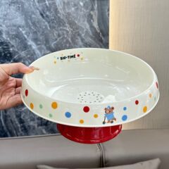 軽くて豪華な新しい中国風の背の高いかわいいフルーツプレート、ホームリビングルームのコーヒーテーブルの装飾品、ナッツバスケットの収納装飾品