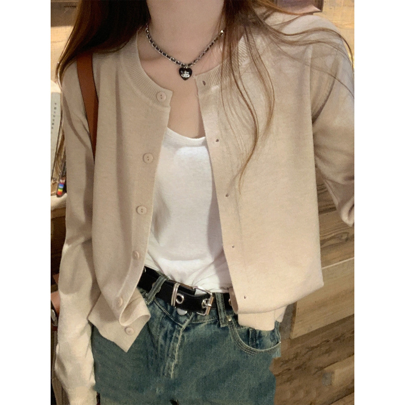Knitted Cardigan Women's Autumn 2026 New Popular Style Outerwear with a High-End Feel, Loose Spring and Autumn Sweater Knitted Cardigan Women's Autumn 2026 New Popular Style Outerwear with a High-End Feel, Loose Spring and Autumn Sweater