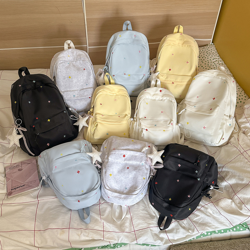 Daily Commuting Backpack for Female Junior and Senior High School Students, Niche Ins-Style Large Capacity Backpack, Japanese-Style Fresh Travel Backpack