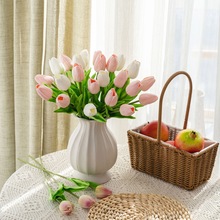 加工定制PU迷你郁金香亚马逊仿真花装饰品仿真植物玫瑰花MW08081