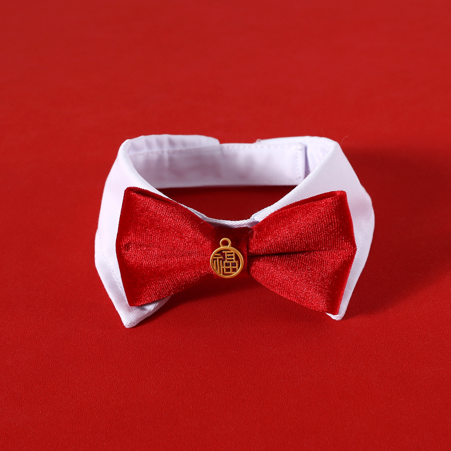 Mascotas de estilo chino, cuello de boda, cuello de arco, cuello de arco, perros, gatos, perros