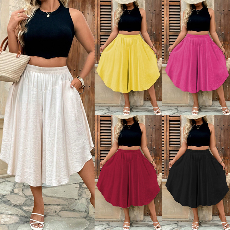 In-Stock 2026 Amazon European and American Cross-Border Spring/Summer Cropped Pants Versatile Comfortable Vacation High-Waisted Casual Pants for Women In-Stock 2026 Amazon European and American Cross-Border Spring/Summer Cropped Pants Versatile Comfortable Vacation High-Waisted Casual Pants for Women