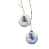 Large -sized transparent plastic hanging ball earrings decorative acrylic hanging ball Christmas home wedding hanging crystal ball