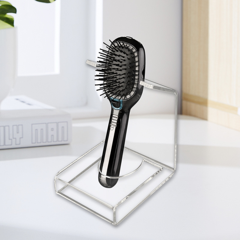 Acrylic Air Cushion Comb Bracket Air Bag Massage Comb Display Stand Straight Hair Comb Beauty Instrument Storage Fit Rack