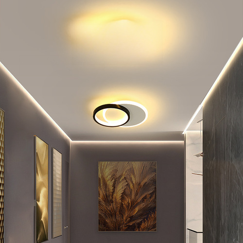 Modern Simple Corridor Entrance LED Ceiling Light with Creative Iron Work for Closet and Stairway, Wholesale