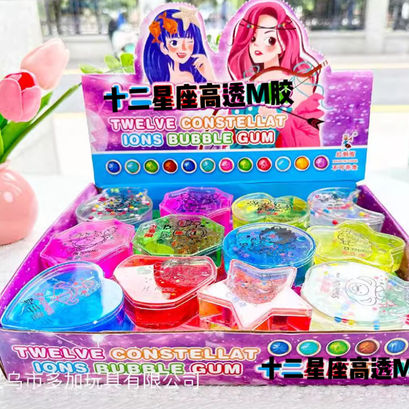 B doce constelación de pegamento espumante 24 en alta permeabilidad M pegamento brillante añadiendo cristal barro amor flor pieza delgada al por mayor