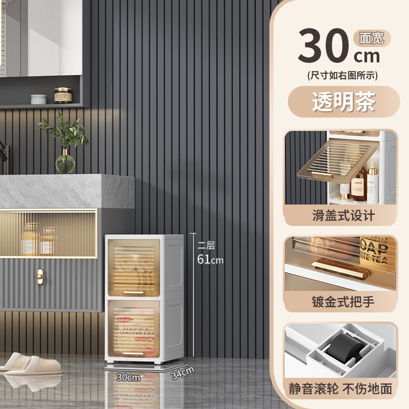 30 wide transparent brown 2 layers