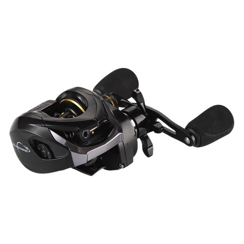 Golden Shark King rueda de gota de agua línea anti-Explosión de lanzamiento ultra-lejano universal freno magnético fuerte todo el metal Luya carrete de pesca