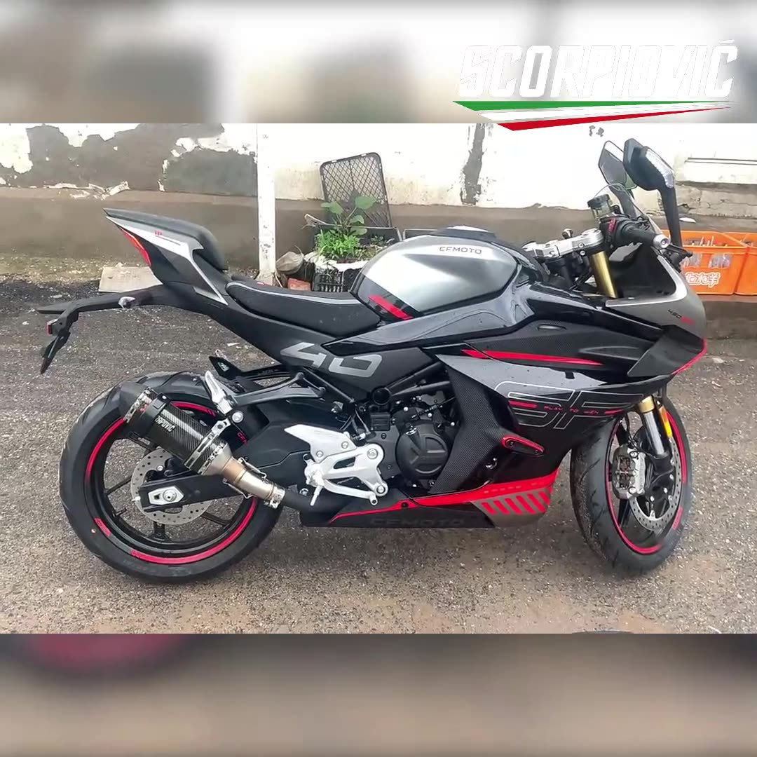 Small Hexagonal Universal Fuxi Kawasaki Large Displacement Racing Huanglong 600 Scorpio Modified Motorcycle Exhaust Pipe Tail Throat