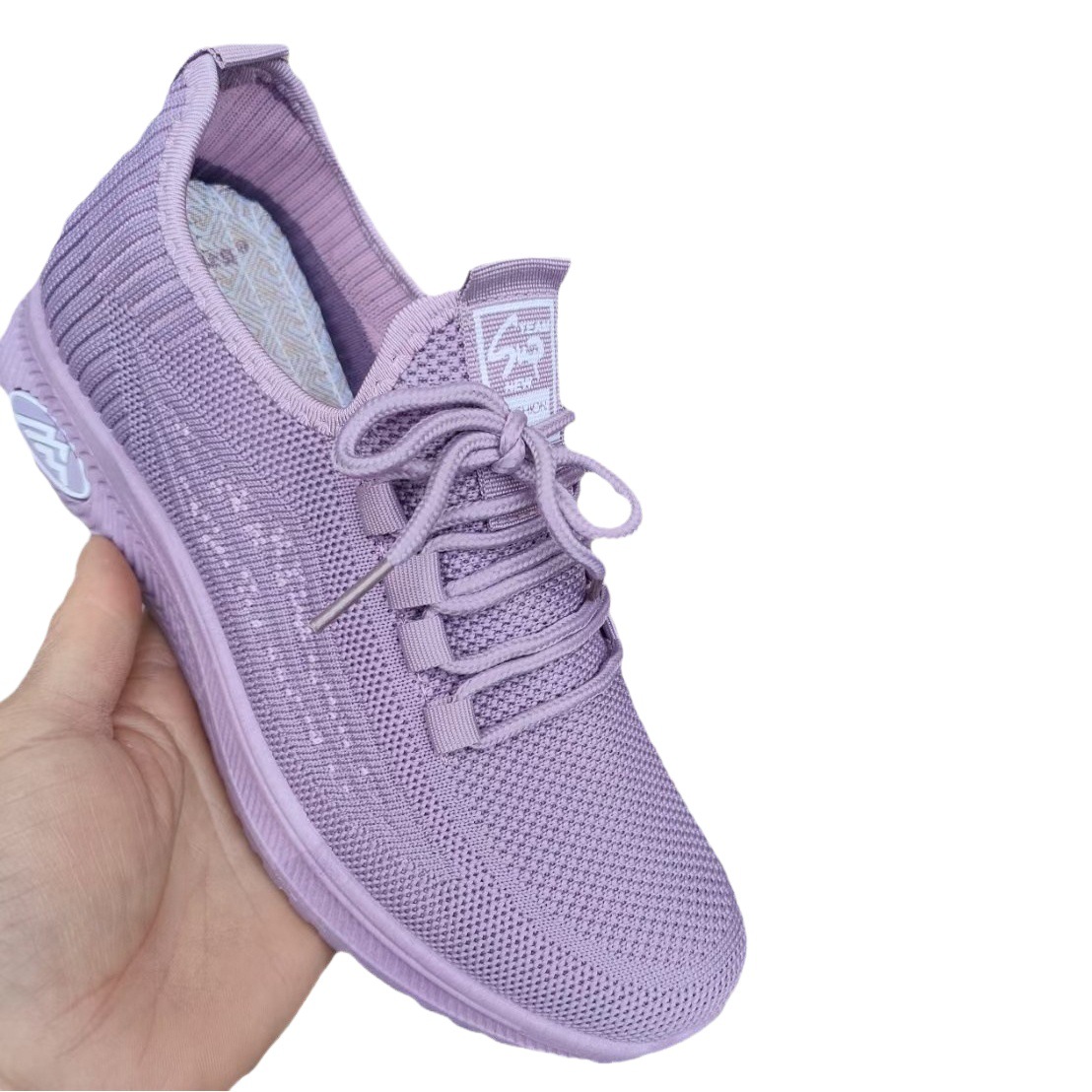 Spring and Autumn New Women's Cloth Shoes Classic Old Beijing Women's Shoes Hotel Work Buckle Wear Nose Injection Women's Breathable and Plaid