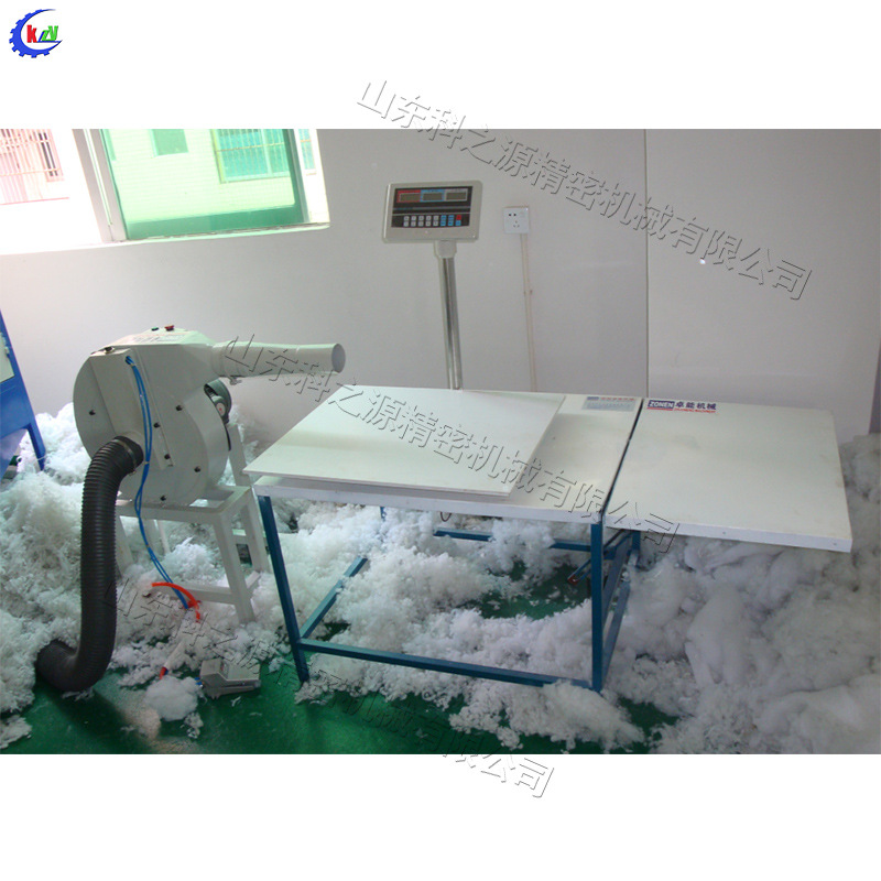 羽毛枕芯填充冲绒机 公仔棉PP棉填充机 松棉机配套设备吹棉工具