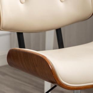 Light Luxury Computer Chair Home Solid Wood Small Bedroom Study Sedentary Swivel Chair Lift Seat Office Chair Comfortable New Style