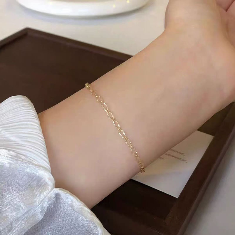 甘くて不規則な真珠のブレスレットの女性の高級な潮流のファッションの軽い贅沢なins風の高級感の小さい大衆の軽い贅沢な手飾り|undefined