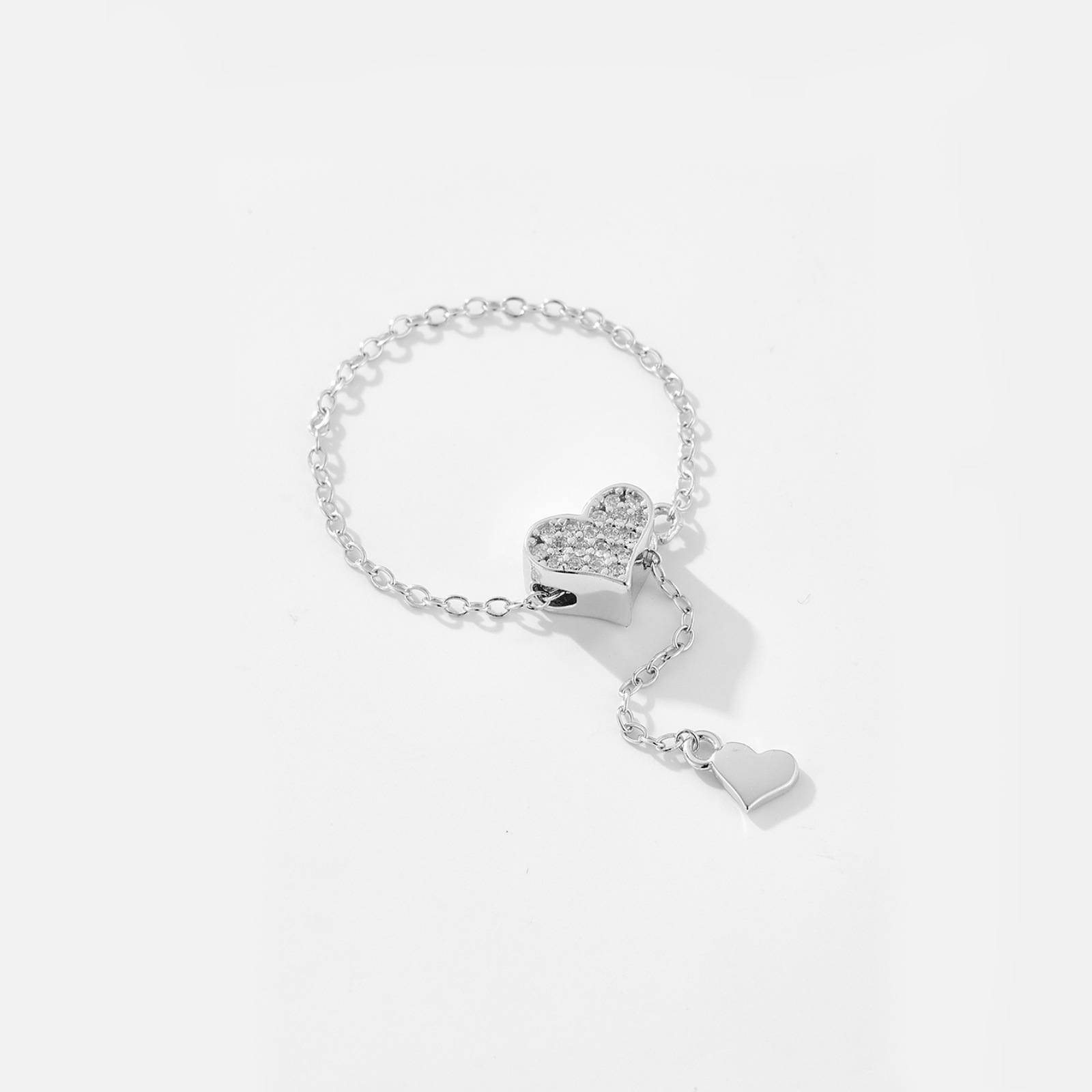 Rings Classification 1 Piece Quantity Holiday, Street Occasion 925 Sterling Silver Heart Shape Rings