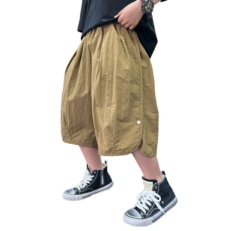 Schnelltrocknende Shorts mit fünf Unterteilungen für Jungen 2024 neuer Sommertrend für coole, lockere, dünne Hosen für Kinder_voghion.com