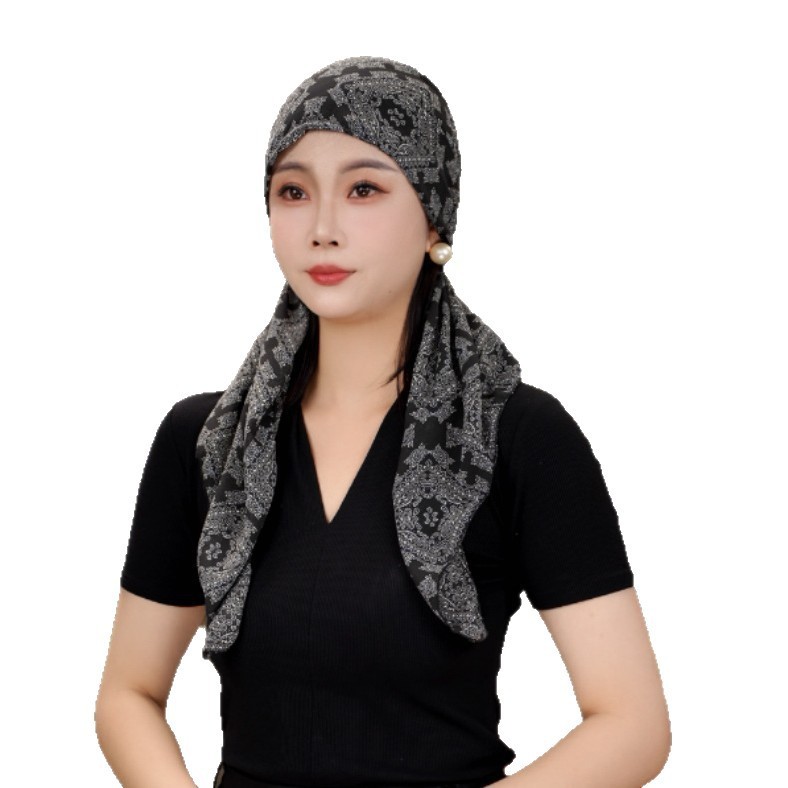 【蝶舞】休闲薄款潮流洋气飘带帽子女百搭碎花帽遮白发四季透气|undefined