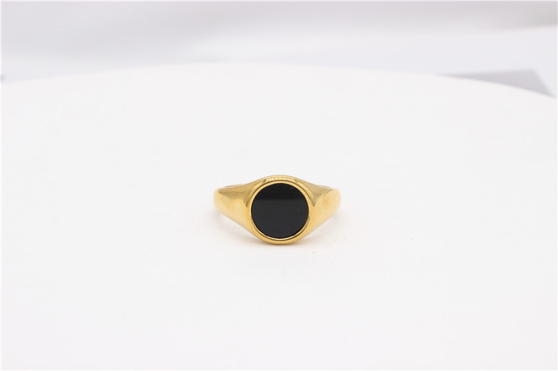 Wholesale Jewelry Simple Style Geometric 304 Stainless Steel Shell 18K Gold Plated Rings display picture 8