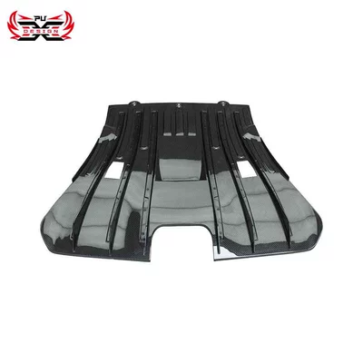 Big Surrounded: dry carbon fiber modification kit - rear-lip-base-plate