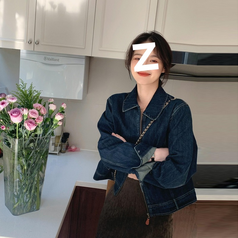 韩里韩气的牛仔外套女2025秋新款早秋季冷淡系超好看休闲穿搭夹克|undefined
