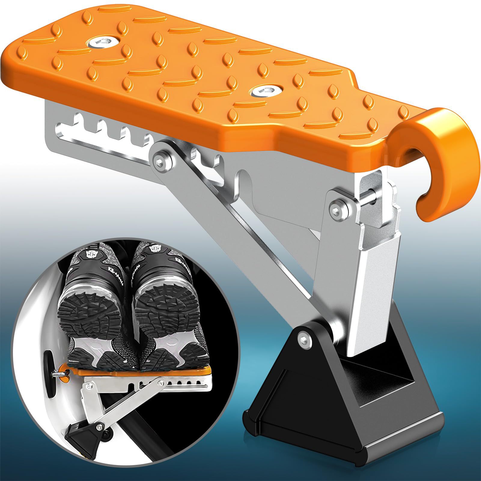 通用型车门踏板可调节折叠式车顶行李架车门踏板 |双脚站立踏板梯