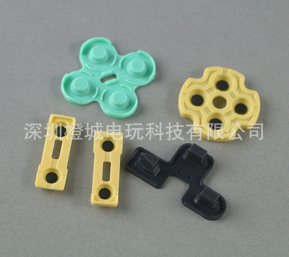PS2 conjoined conductive glue PS2 handle Pressing electrical soft silicon glue five -piece set A model main repair accessories