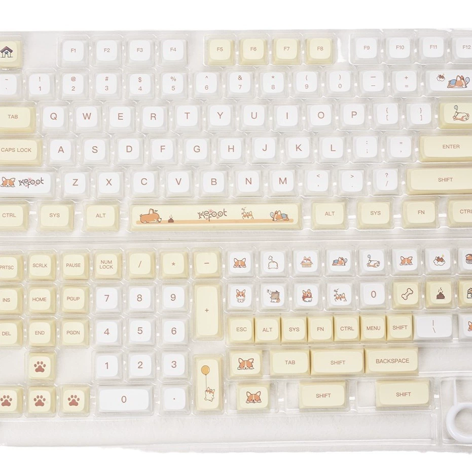 Корги клавиша-каппа XDA высокий PBT материал сублимация 108/104/100/98/87/82/68/64/61