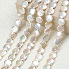 New 12-14mm Natural Freshwater Baroque Pearl Necklace DIY Handmade Accessory Materials Wholesale