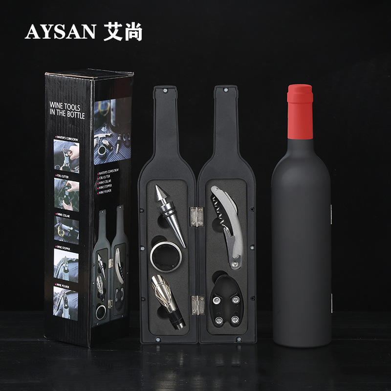 Juego de Sacacorchos para Vino de 5 Piezas de Acero Inoxidable Multifuncional para Hogar image 14