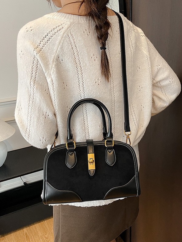 Bolsos retro de textura superior mujeres 2025 nueva moda europea y americana transfronteriza, moda versátil, bolso de lujo ligero