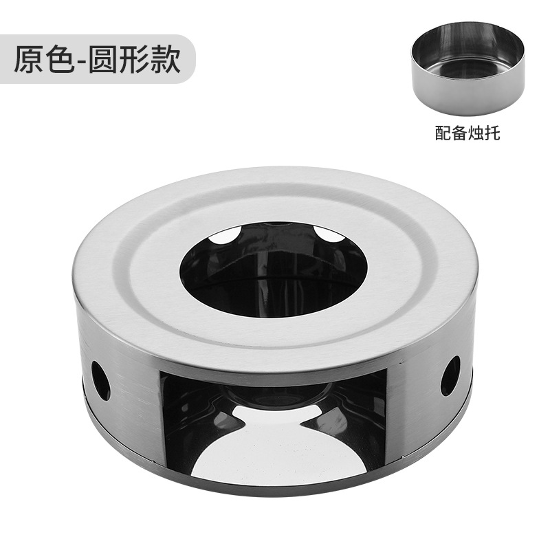 Estilo coreano de acero inoxidable té calentador hogar al aire libre estufa té cocina calefacción base té calentador ventas directas de la fábrica en stock