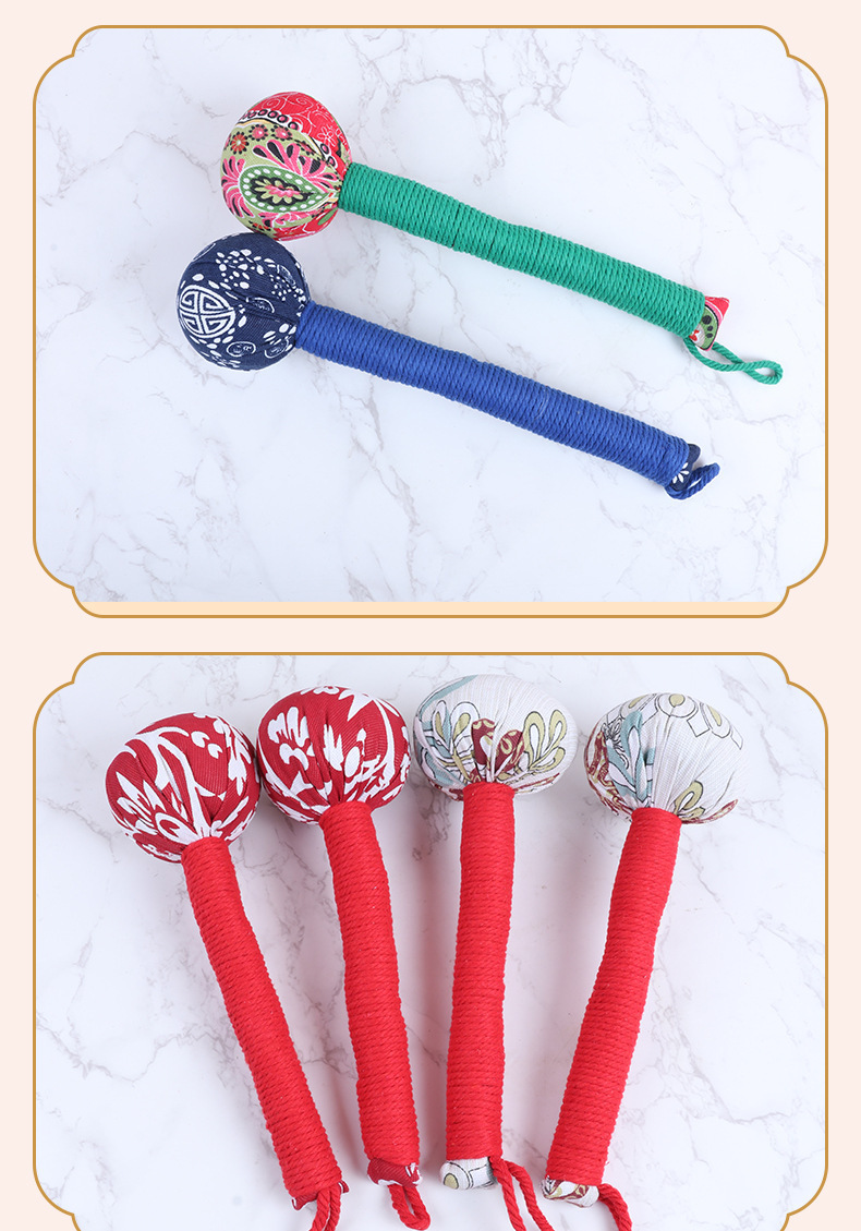 Mugwort Massage Hammer Ai Cao Chui 31cm Cotton Linen Wellness Stick for Neck Shoulder Body Tapping specifications