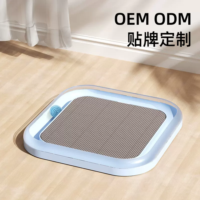 定制猫抓板 大号双面替换芯耐磨瓦愣纸轨道转盘带球猫咪玩具批发