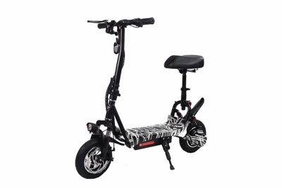 Electric Vehicles for Adults to Use for Commuting to Work, Small Battery Vehicles, Mini Foldable Lightweight Scooters (Qatlanan elektrik skuterlər) - 36v-elegant-black