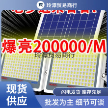 2023跨境太阳能照明灯天黑自动亮一拖二庭院灯室内户外防水超亮投