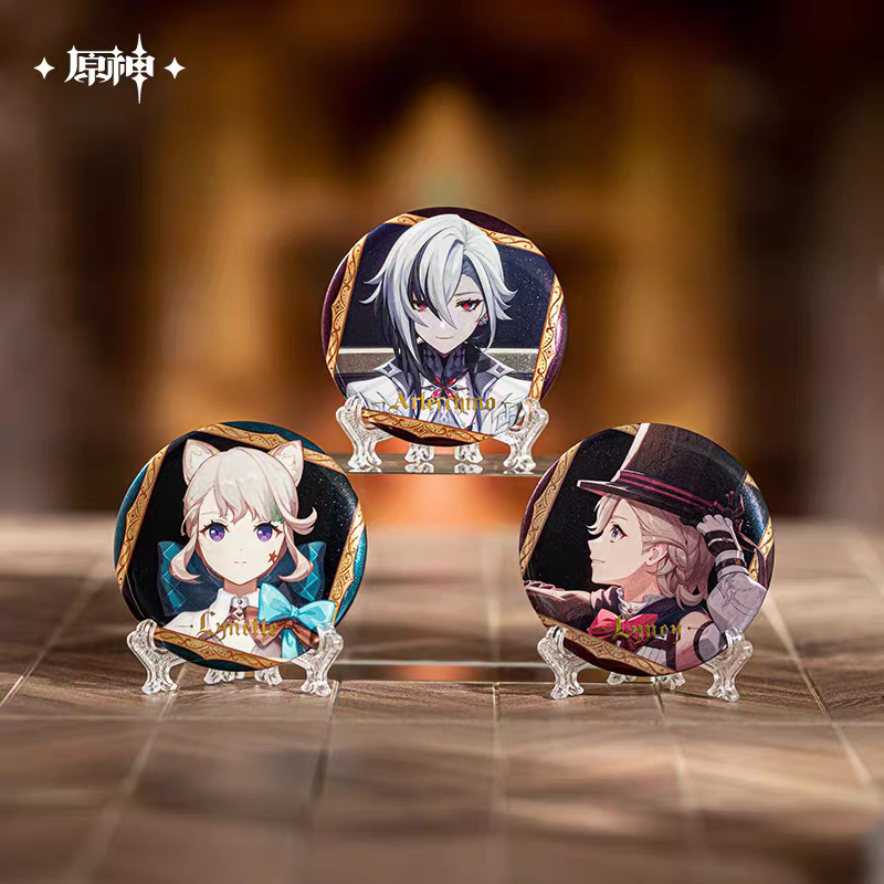 正版原神代买致终幕的欢宴系列芙宁娜仆人盲盒徽章|undefined