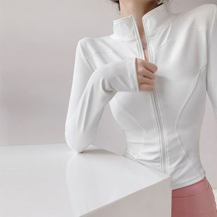 Super Slimming Quick-Dry Athletic Running Lulu Jacket Women's Top Yoga Wear Long-Sleeve Running Fitness Outfit Set