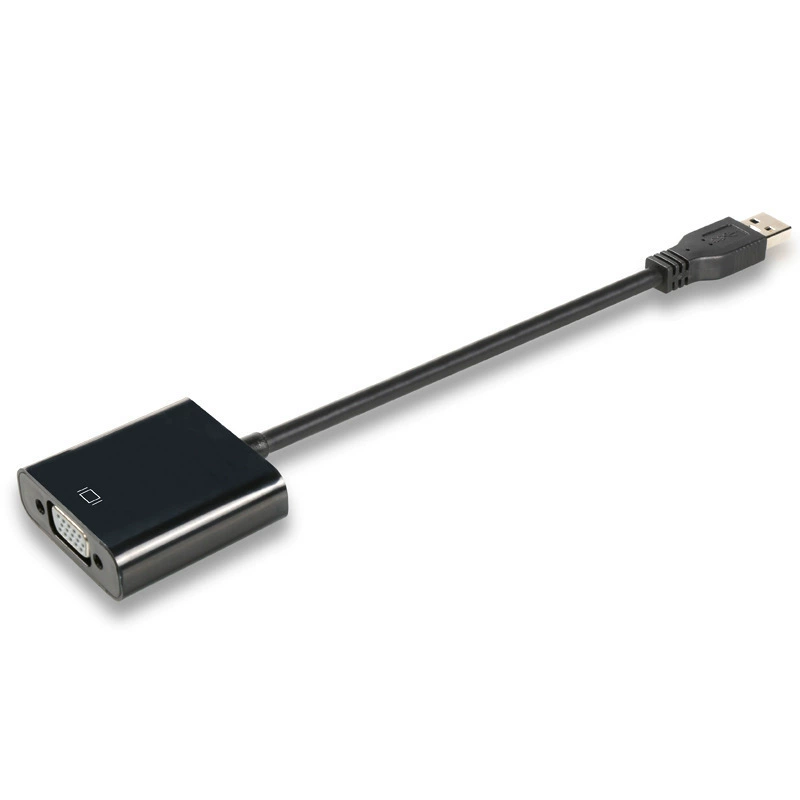 Оптовый USB-VGA адаптер без драйверов, USB на VGA конвертация компьютера, сетевой адаптер, высокое разрешение, популярная продажа за рубежом