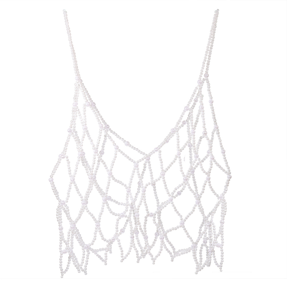 Fashion Grid Resin Beaded Necklace