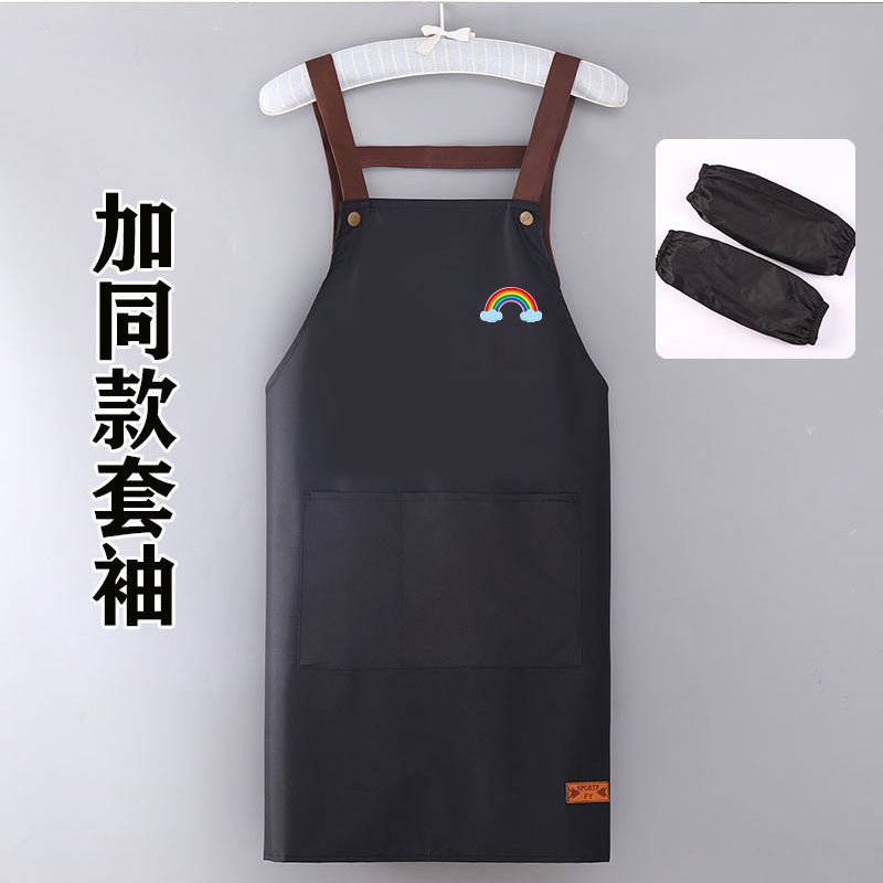 メーカー卸売家庭用キッチンエプロン男性と女性のための防水および耐油オイルペイントルーム作業エプロンマニキュア大人のレストラン作業服|undefined