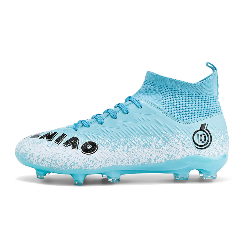 Best-selling High-top Football Shoes With Long Short Spikes, Non-slip Wear-resistant, Men, Women,_vogvips.com