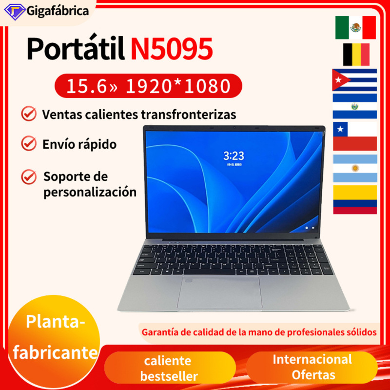 15.6inch Lightweight Office Laptop N5095Computadoraportátil. New Laptop Model